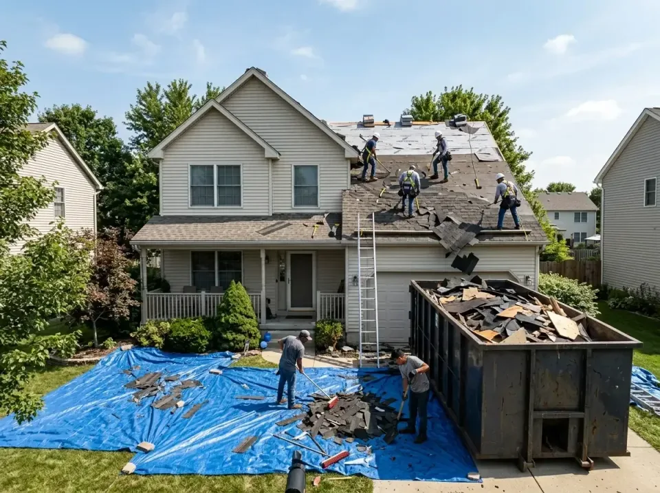 roof-replacement-debris-remova-004 — frequently asked questions, Cheapest Dumpster Rentals in Williamsburg, OH